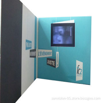 Video booklet for advertising